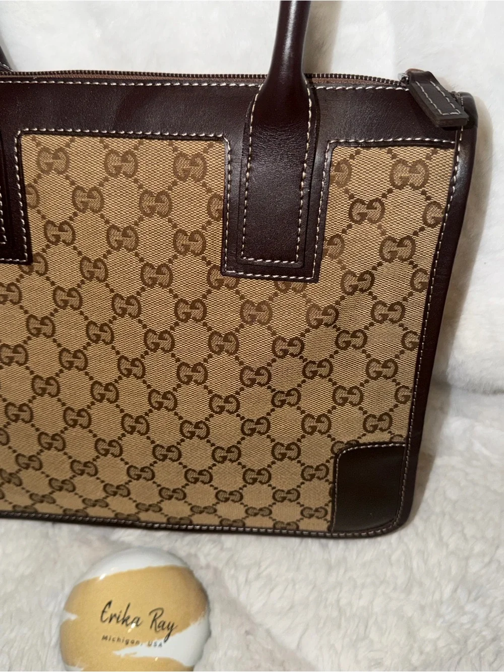 Gucci Beige‎ GG Supreme Canvas Tote